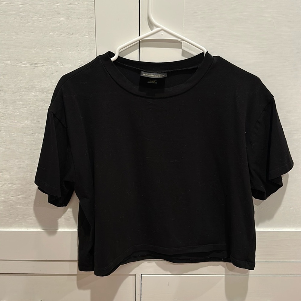 Nooworks crop top black womens xl